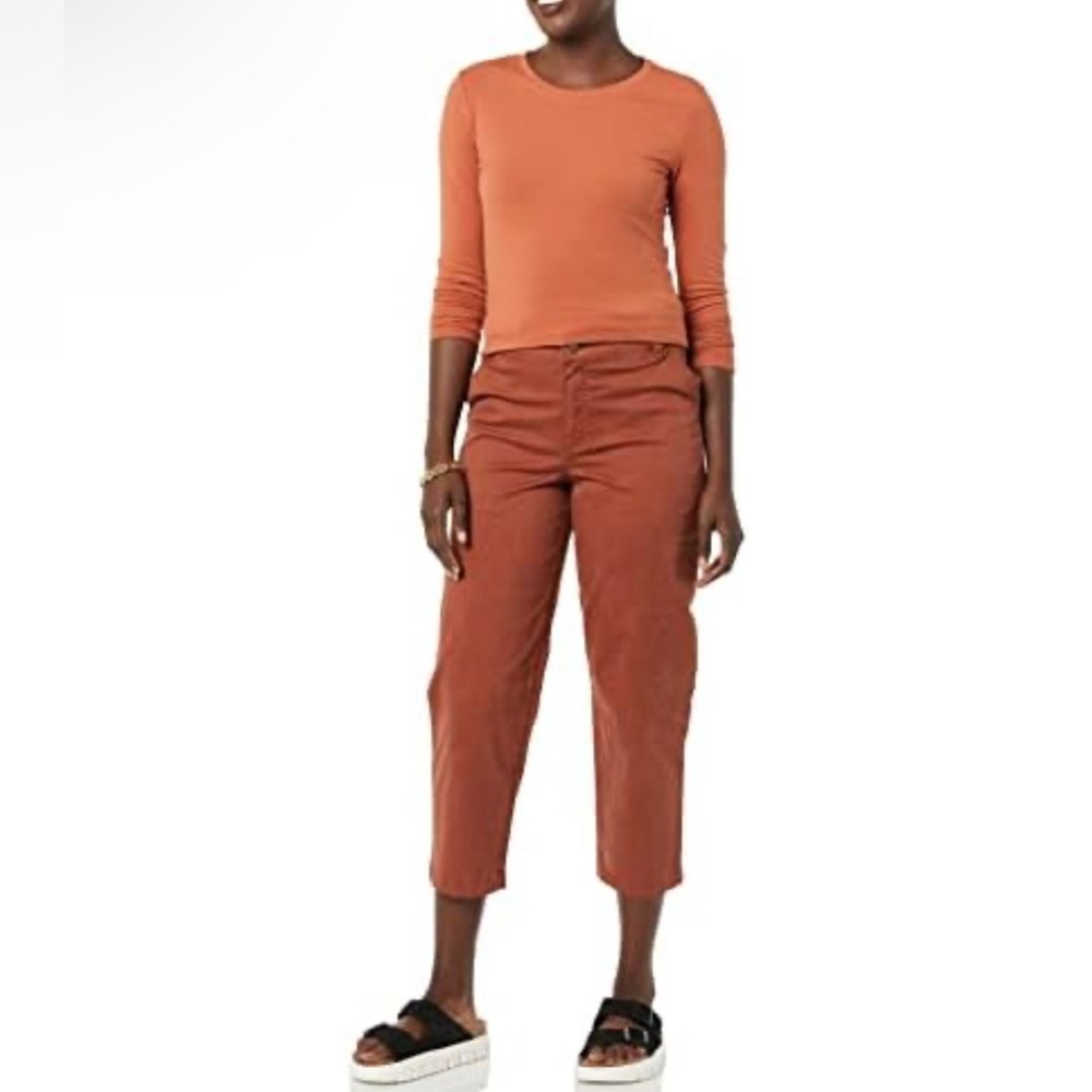 GOODTHREADS Barrel Leg Ankle Pant Rust Orange Pants Size XL